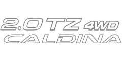 2.0TZ 4WD Caldina Decal
